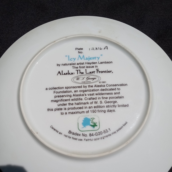 Plate "Ice Majesty" W.L George - Picture 2 of 2